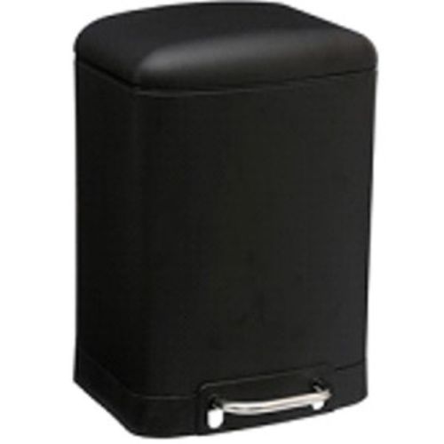 Poubelle 20 Litres  En Métal Noir Ouverture à Pédale