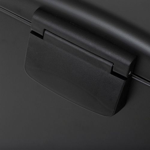 Poubelle 20 Litres  En Métal Noir Ouverture à Pédale