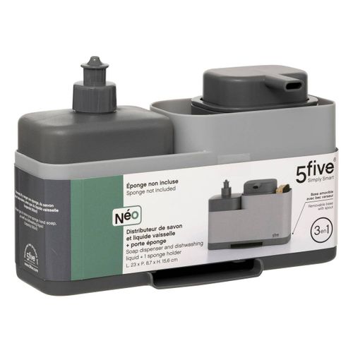 Organiseur Évier "néo" Avec Distributeur Gris