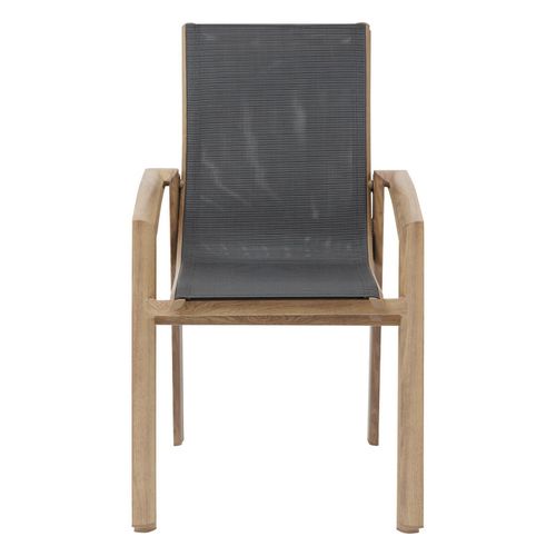 Fauteuil Extérieur Axant Poivre/imprimé Honey Effet Bois