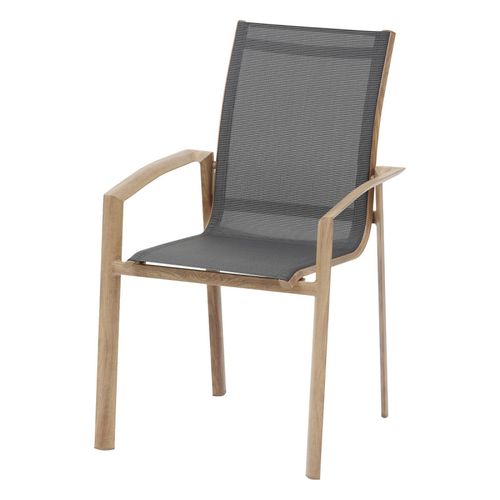Fauteuil Extérieur Axant Poivre/imprimé Honey Effet Bois