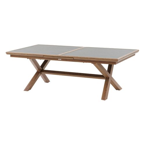 Table De Jardin Extensible "axiome" Graphite et Honey 10 Places En Aluminium
