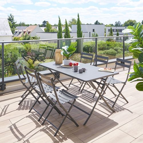 Table Rectangulaire Pliante Greensboro 6p Graphite