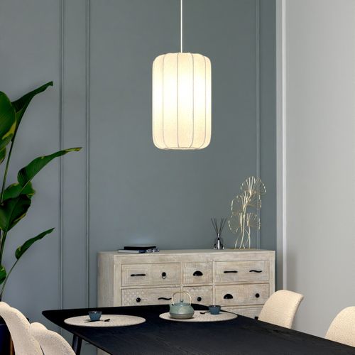 Suspension "tobie" Coton Blanc D25cm