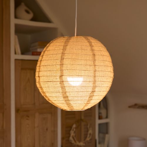 Suspension lanterne D. 32 cm JORDY Beige