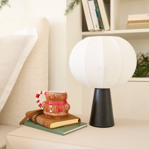 Lampe à poser H. 33 cm TOBIE Noire