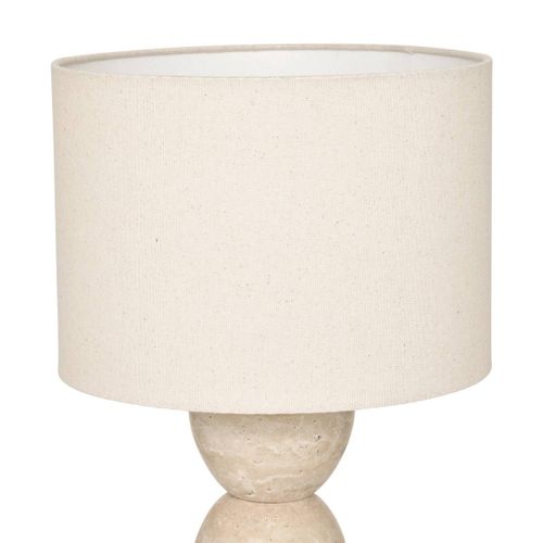 Lampe à Poser Champignon Secteur Erin Beige H47,5cm