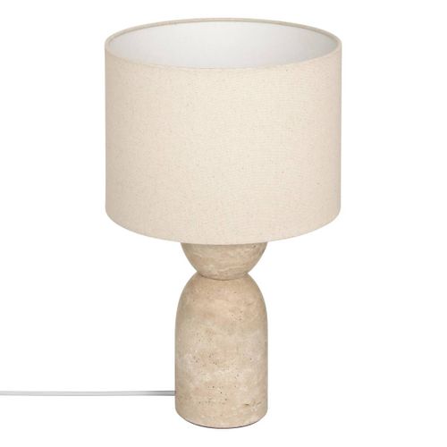 Lampe à Poser Champignon Secteur Erin Beige H47,5cm