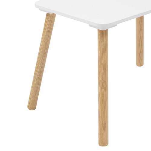 Ensemble Table Et 2 Chaises Enfant "alex" Blanc 3 Pièces