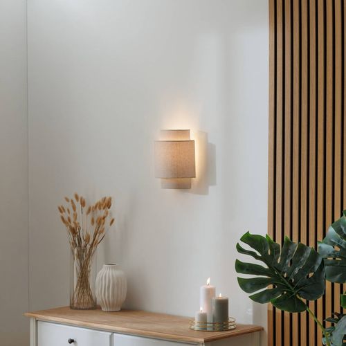 Applique Incurvée Lin Beige Nahel Atmosphera