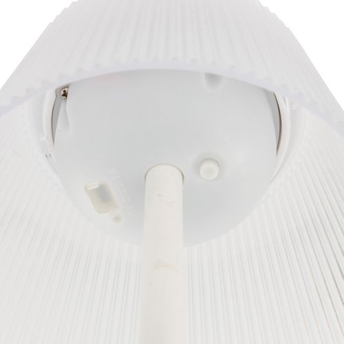 Lampe D'extérieur LED Rechargeable USB Ou Solaire Base Acier Blanc D 13 X H 30 Cm