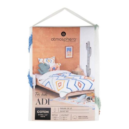 Parure De Lit 2 Pièces Enfant "adi" Coton Tufté 140x200cm