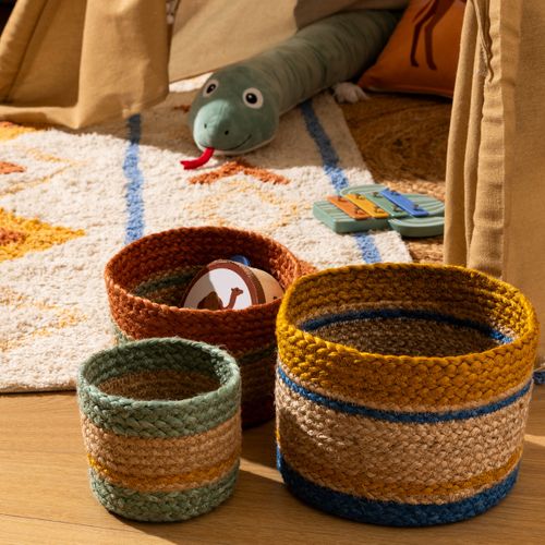 3 Paniers "jackson" Jute