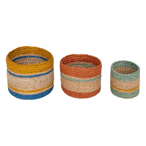 3 Paniers "jackson" Jute