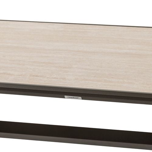 Table Extérieure Fixe Axiome 8p. Pierre Vanille/praline