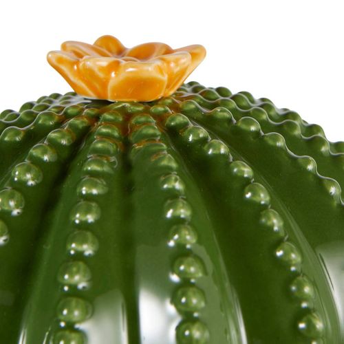 Boîte Déco "yuca" Céramique Vert 16xh15,5x11cm