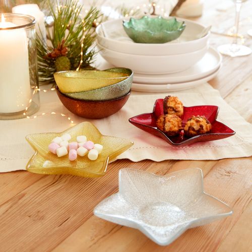 Coupelles Ø. 15 cm - Rouge / Doré / Vert / Argent