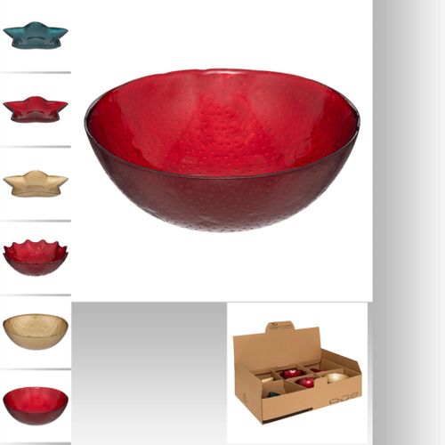 Coupelles Ø. 15 cm - Rouge / Doré / Vert / Argent