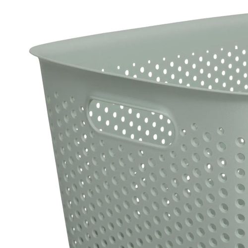 Panier "tila" 17l Sauge En Plastique