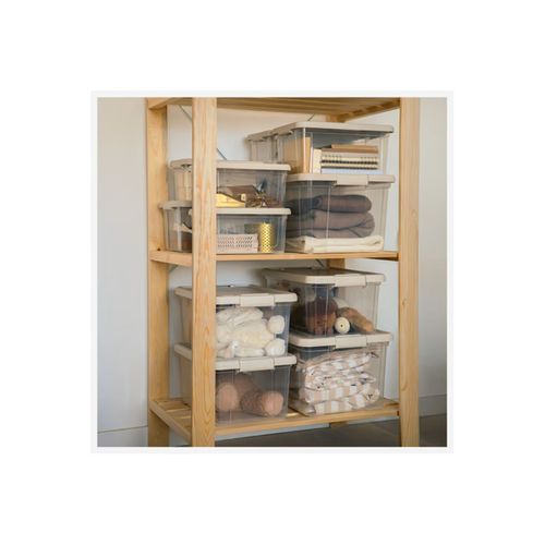 Lot De 3 Boîtes De Rangement Avec Fermeture à Clip 5l