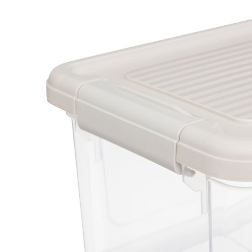 Lot De 3 Boîtes De Rangement Avec Fermeture à Clip 5l