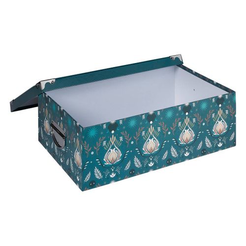 6 Boîtes De Rangements "box'" Bleu 48x33,5cm