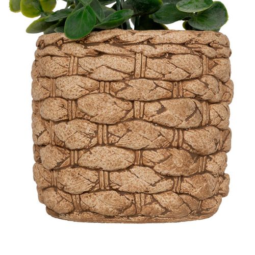 Eucalyptus Artificiel En Pot "jaye" 27cm Vert