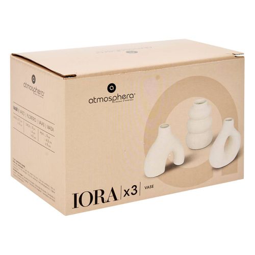 Lot de 3 soliflores H. 9 cm IORA Blanc