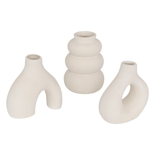 Lot de 3 soliflores H. 9 cm IORA Blanc