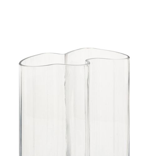 Vase En Verre Transparent H 25 Cm