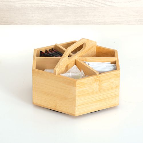 Organisateur à Thé Rotatif En Bambou