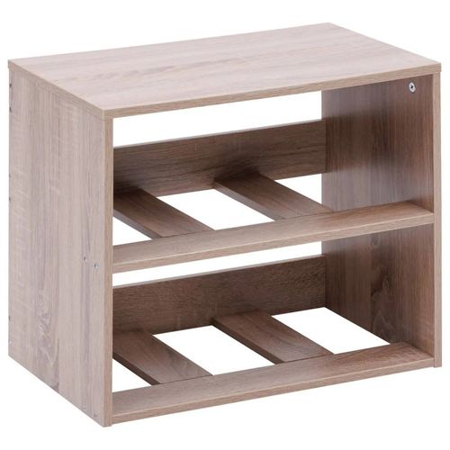 Chevet 2 Tiroirs Tissu Beige Dress Up