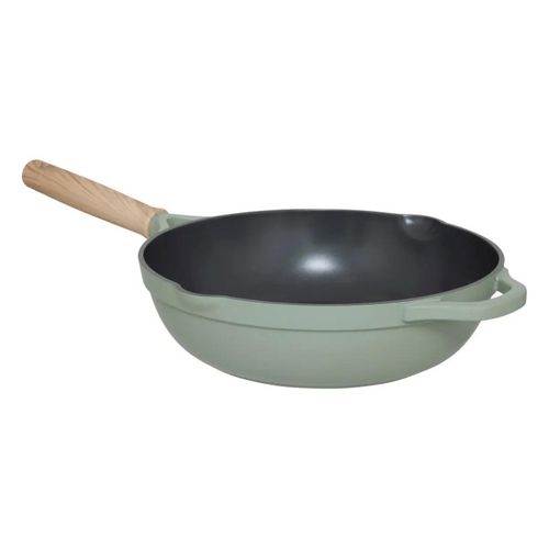 Sauteuse "horizon" En Fonte D'aluminium Vert D28cm