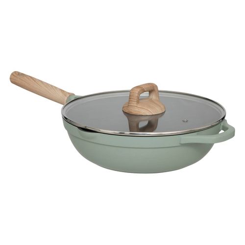 Sauteuse "horizon" En Fonte D'aluminium Vert D28cm