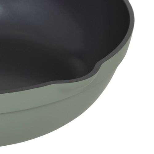 Sauteuse "horizon" En Fonte D'aluminium Vert D28cm