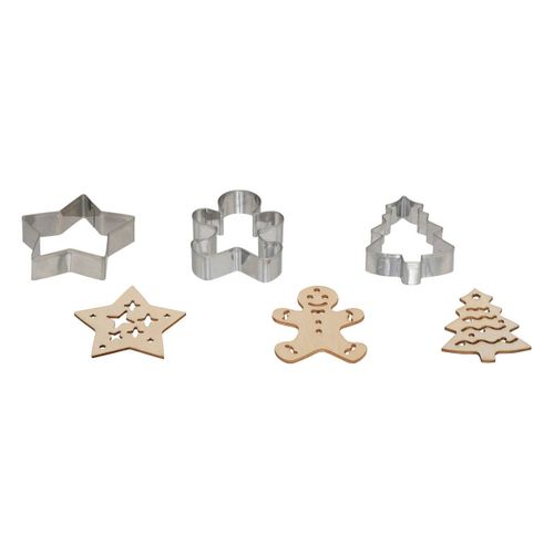 Emporte-pièces Avec Embrosseurs Noël 6 Pièces