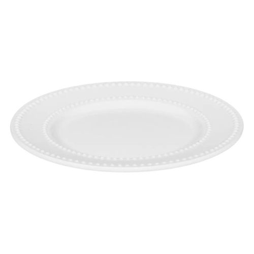 Service De Table En Porcelaine 18 Pièces "perle" 27cm Blanc