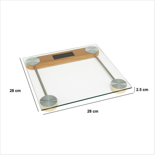 Pèse-personne En Verre 28x28cm