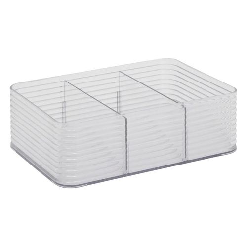 Organisateur "plastor" 3 Compartiments Gris 22,5x15,3cm