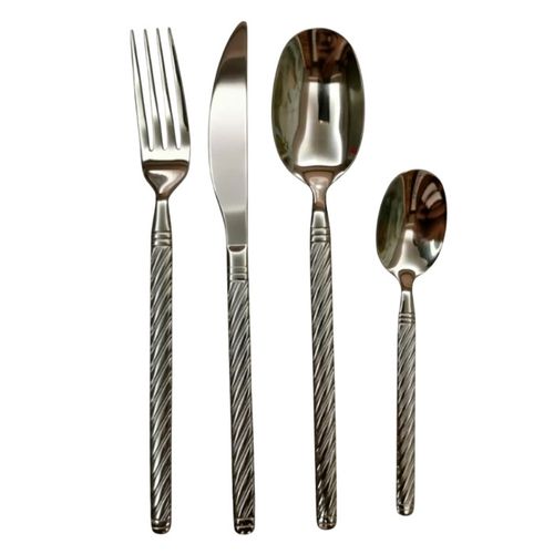 Ménagère 24 Pièces En Inox "chiara" 27cm Argent