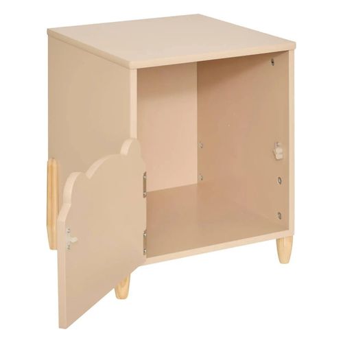 Table De Chevet Enfant H40 Ourson Beige Atmosphera