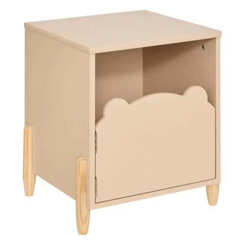 Table De Chevet Enfant H40 Ourson Beige Atmosphera