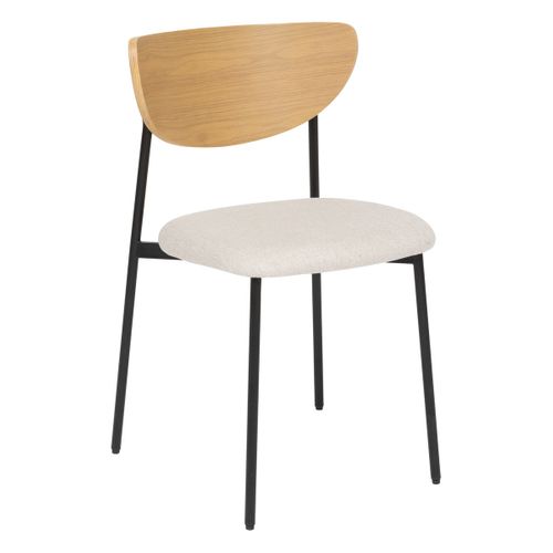 Chaise De Bureau Ou Chaise Visiteur Tissu Beige H 81 Cm