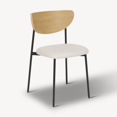 Chaise De Bureau Ou Chaise Visiteur Tissu Beige H 81 Cm