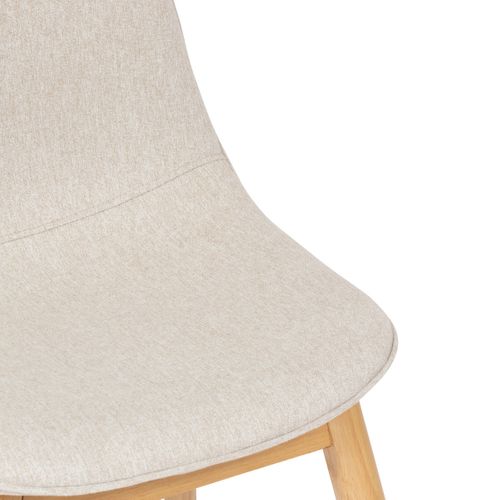 Chaise De Bureau Ou Chaise Visiteur Tissu Beige Chiné H 86 Cm