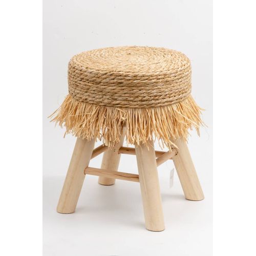 Tabouret "gimpo" Pin Beige D30x40cm
