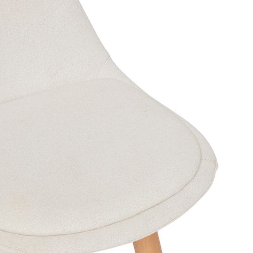 Tabouret Bar Maxon Tissu Blanc