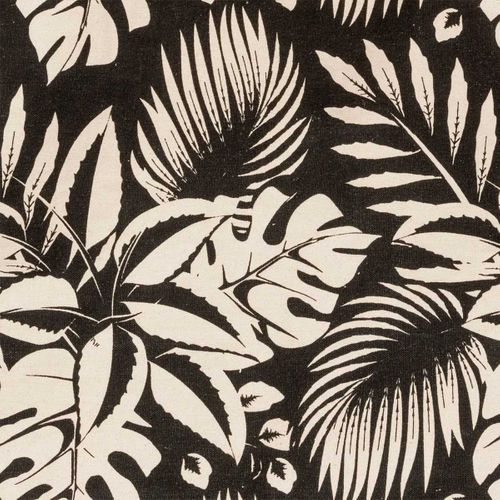 Sac De Shopping En Coton à Motif Jungle 50x35cm