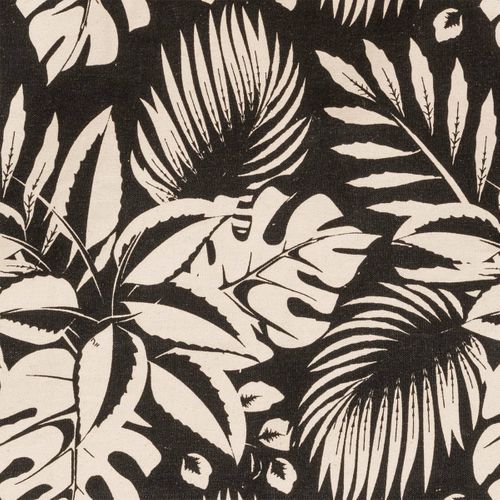 Sac De Shopping En Coton à Motif Jungle 50x35cm