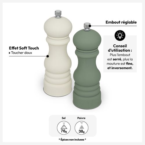2 Moulins à Épices "sensia" 14,5cm